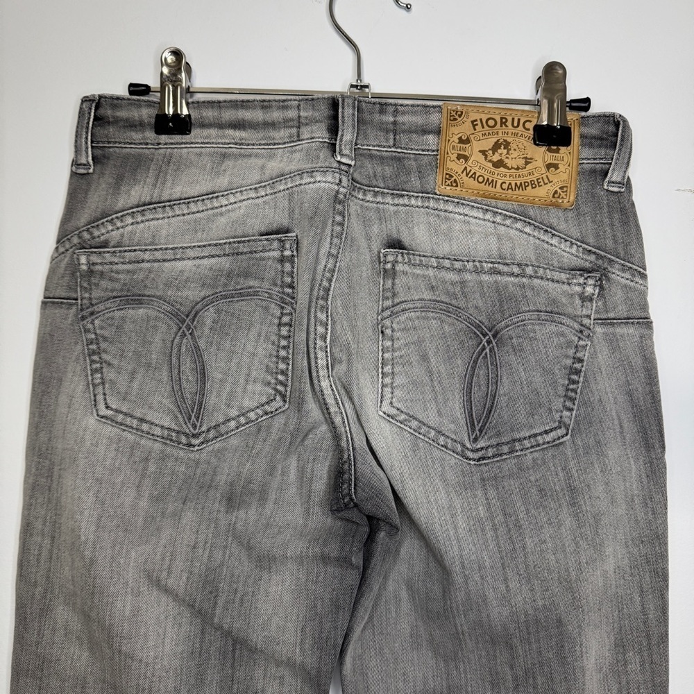 NWT Fiorucci Gray Skinny Jeans Size 24 Made in Tunisia - Picture 4 of 12